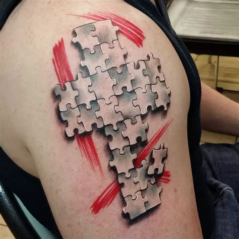 puzzle piece tattoo|tattoo puzzle piece meaning.